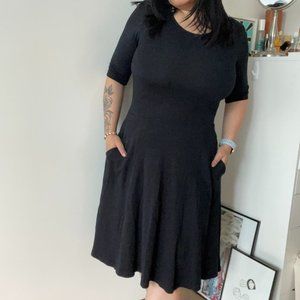 ❌ SOLD BLACK Nicole Bridger Pocket A-Line Dress
